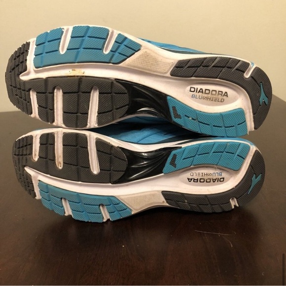 Diadora women’s Mythos Blue Shield 2 Teal Running Shoes size 8 C6415 - Picture 2 of 10